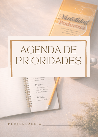 Agenda de Prioridades + Kit de Organización Personal